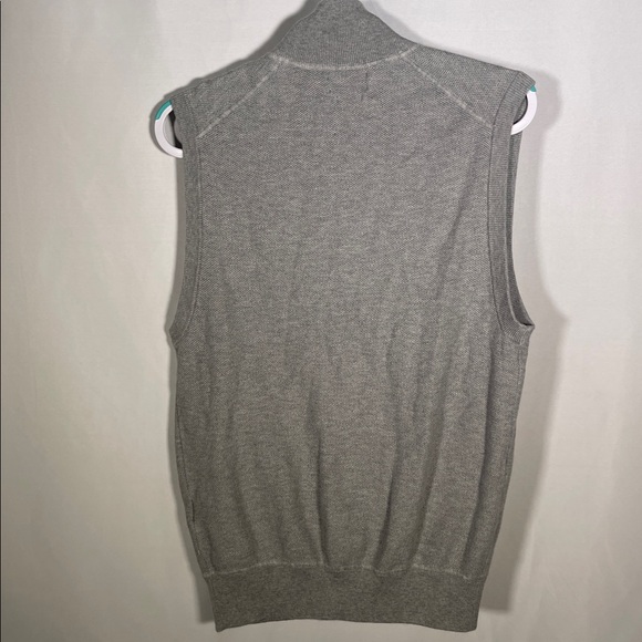 POLO RALPH LAUREN MENS PIMA COTTON GRAY FULL ZIP SWEATER VEST MEDIUM - Picture 6 of 6